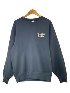 WACKO MARIA◆HEAVY WEIGHT CREW NECK SWEAT SHIRT/M/コットン/BLK/22FW-WMC-SS05