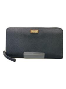 kate spade new york◆長財布/レザー/BLK/無地/レディース