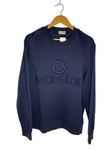 MONCLER◆スウェット/XL/NVY/G10918G79610 809KR/MAGLIA GIROCOLLO/ロゴスウェット