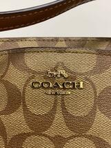 COACH◆2WAY/ショルダーバッグ/PVC/BRW/総柄/F39741_画像5