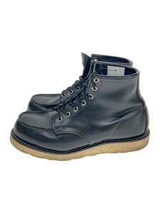 RED WING◆レースアップブーツ/-/BLK/レザー