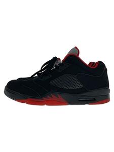 NIKE◆AIR JORDAN 5 RETRO LOW/エアジョーダンレトロロー/ブラック/819171-001/28cm/