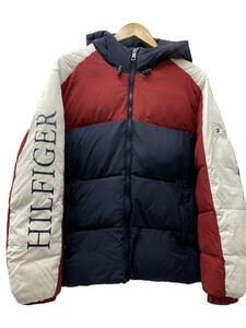 TOMMY HILFIGER◆ダウンジャケット/L/ポリエステル/NVY/78J7128