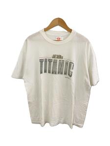 Hanes◆Tシャツ/XL/コットン/WHT/90s/TITANIC/USA製/フィルムTee/1998