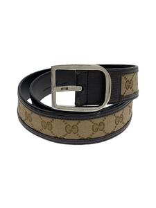 GUCCI◆ベルト/GGキャンバス/レザー/CML/メンズ/449716 KY9LN