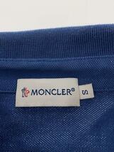 MONCLER◆ポロシャツ/S/コットン/ブルー_画像3