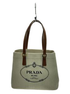 PRADA◆トートバッグ[仕入]/ホワイト/無地/プラダ