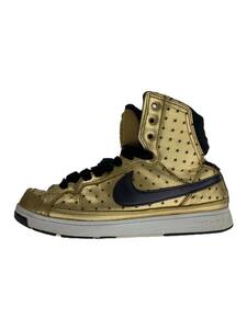 NIKE◆WMNS AIR TROUPE MID/ウィメンズエアトゥループミッド/ゴールド/324922-701/24.