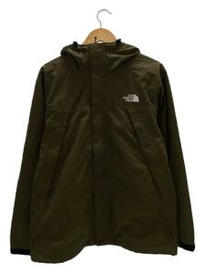 THE NORTH FACE◆SCOOP JACKET_スクープジャケット/L/ナイロン/KHK/無地