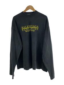 BALENCIAGA◆RETAIL THERAPY/長袖Tシャツ/3/コットン/グレー/NJ16 675040 TLVB1 1361