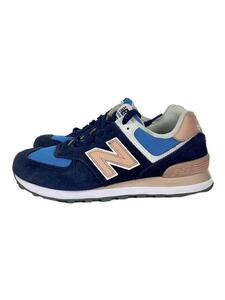 NEW BALANCE◆ローカットスニーカー/24cm/NVY/WL574WND