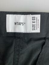 WTAPS◆WTAPS/リップストップカーゴパンツ/22ss/L/コットン/BLK/221WVDT-PTM02_画像4