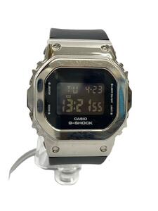 CASIO◆クォーツ腕時計_G-SHOCK/デジタル/ラバー/BLK/BLK/SS