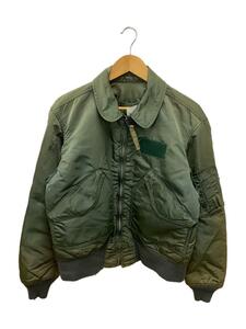 ALPHA INDUSTRIES◆フライトジャケット/M/ナイロン/KHK/8405-00-1001-1517