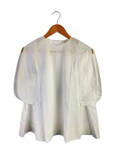 yori* luna sleeve blouse /36/ cotton /WHT/ plain /YR2121-055SM-3