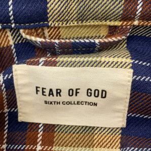 FEAR OF GOD◆SIXTH COLLECTION/長袖シャツ/M/コットン/YLW/チェック/6S19-2002-3-7の画像3