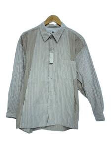 COMFY OUTDOOR GARMENT◆FRENCH SHIRTS/長袖シャツ/M/コットン/WHT/ストライプ/CMF2401-S03J