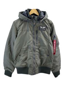 ALPHA INDUSTRIES◆ミリタリージャケット/M/ナイロン/KHK/TA1571-076