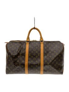 LOUIS VUITTON◆キーポル・バンドリエール55_モノグラム・キャンバス_BRW/PVC/BRW