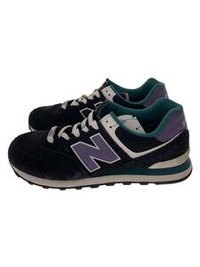 NEW BALANCE◆ローカットスニーカー/US10/BLK/U574LV2/574