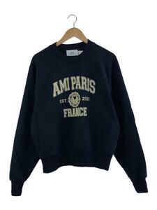 AMI Alexandre Mattiussi◆22AW/AMI PARIS FR SWEATSHIRT/-/コットン/BLK/無地/USW010.747