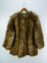 Uhr◆22AW/Eco Fur Short Coat/ジャケット/FREE/アクリル/BRW/22AWUhr-CT288_画像2