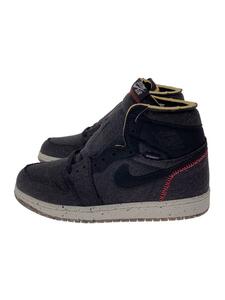 NIKE◆AIR JORDAN 1 HIGH ZOOM_エアジョーダン 1 ハイ ズーム/25.5cm/GRY