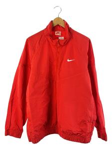 NIKE◆×STUSSY/NRG BR WINDRUNNER/M/ナイロン/RED/無地/CT4310-634