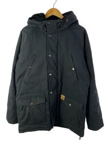 Carhartt◆TRAPPER PARKA/ジャケット/L/ポリエステル/BLK/無地