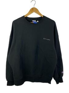 Champion◆スウェット/L/コットン/BLK/C8-U035