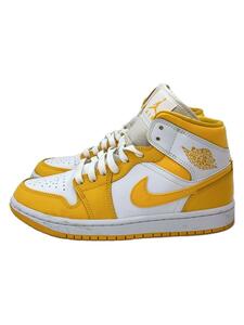 NIKE◆AIR JORDAN 1 MID_エアジョーダン 1 ミッド/24cm/YLW