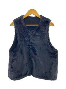 Engineered Garments◆OVER VEST -8W CORDUROY/リバーシブルベスト/S/コーデュロイ/BLK/無地