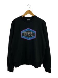 DIESEL◆スウェット/L/コットン/BLK/花柄/A06499