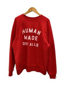 HUMAN MADE◆スウェット/XXL/コットン/RED/プリント