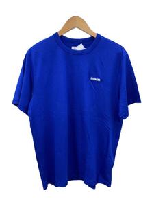 COACH◆Tシャツ/L/コットン/BLU/無地