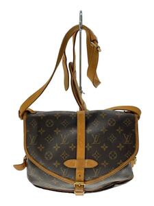 LOUIS VUITTON◆1)ソミュール30_モノグラム・キャンバス_BRW/PVC/BRW