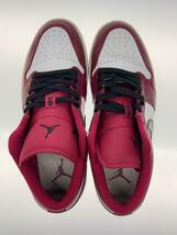 NIKE◆AIR JORDAN 1 LOW/エアジョーダン 1 ロー/レッド/553558-604/29cm/RED_画像3