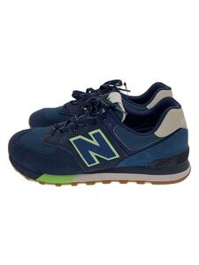 NEW BALANCE◆ML574/ネイビー/27cm/NVY