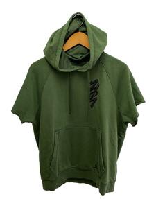 NIKE◆Zion Cut-Off Hoodie/スウェット/L/コットン/GRN