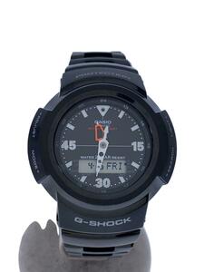 CASIO◆ソーラー腕時計_G-SHOCK/デジアナ/ステンレス/BLK/BLK/SS//