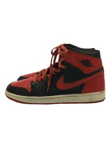 NIKE◆AIR JORDAN 1 RETRO/BRED/2001/ブラック/136066-061/28.5cm/RED//