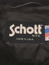 Schott◆レザージャケット・ブルゾン/40/スウェード/ブラック/スウェードトラッカージャケット//_画像3