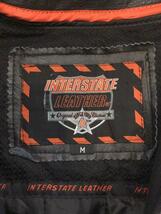 interstate leathers/シングルライダースジャケット/M/レザー/BLK/無地//_画像3