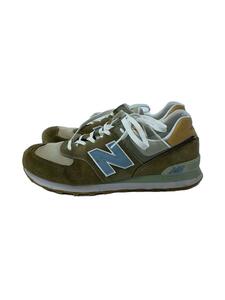 NEW BALANCE◆ML574/ブラウン/27cm/BEG/スウェード//