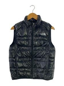 THE NORTH FACE◆LIGHT HEAT VEST_ライトヒートベスト/M/ナイロン/BLK/無地