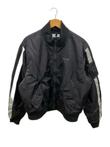 Lafayette◆REFLECTIVE LINE BOMBER JACKET/ブルゾン/M/ブラック/LA191011