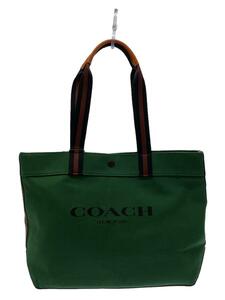 COACH◆トートバッグ/キャンバス/GRN/C8221