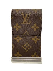 LOUIS VUITTON◆エテュイ・シガレットケース_モノグラム・キャンバス_BRW/PVC/BRW/レディース/M63024