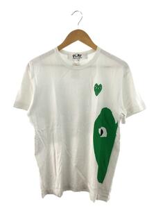 PLAY COMME des GARCONS◆Tシャツ/L/コットン/WHT/AZ-T062//