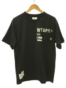 WTAPS◆Tシャツ/-/コットン/BLK/211ATDT-CSM12//